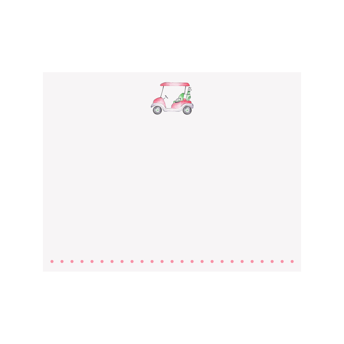 Golf Cart Note Card - Brake Ink Stationery
