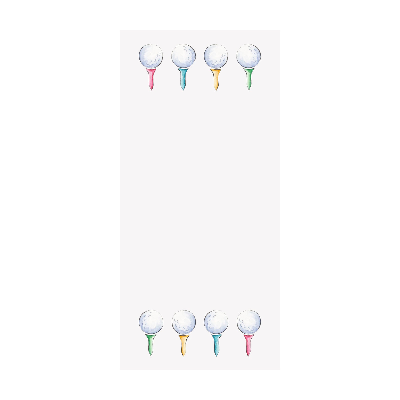 Golf Tees Notepad
