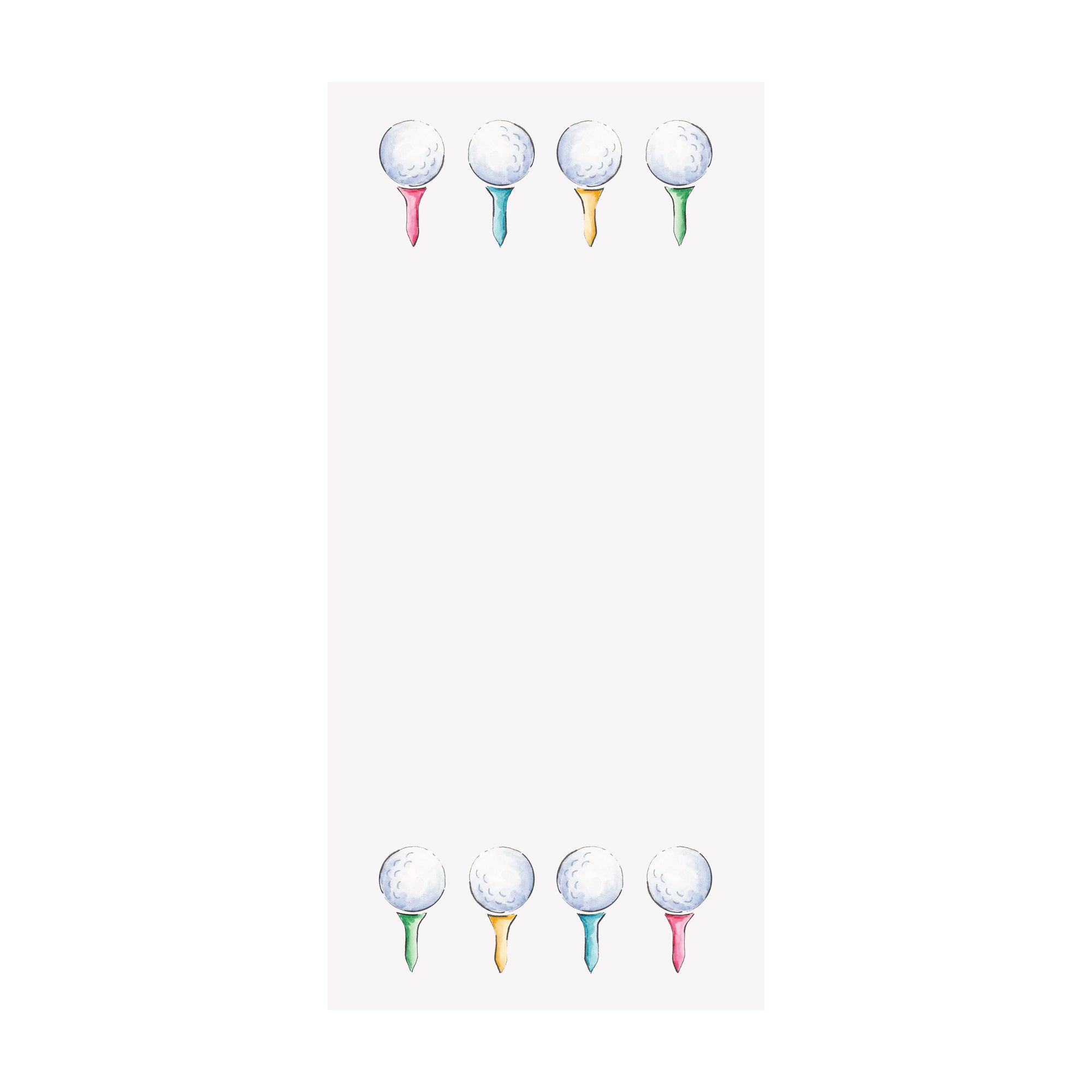 Golf Tees Notepad