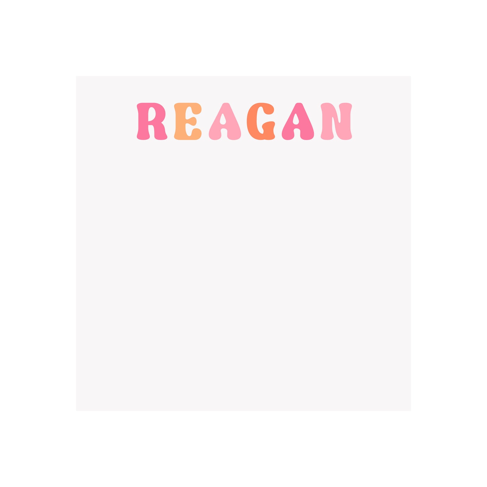 Groovy Name Personalized Notepad - Design your Own