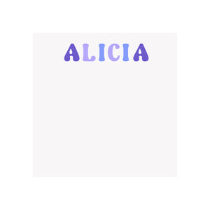 Groovy Name Personalized Notepad - Design your Own
