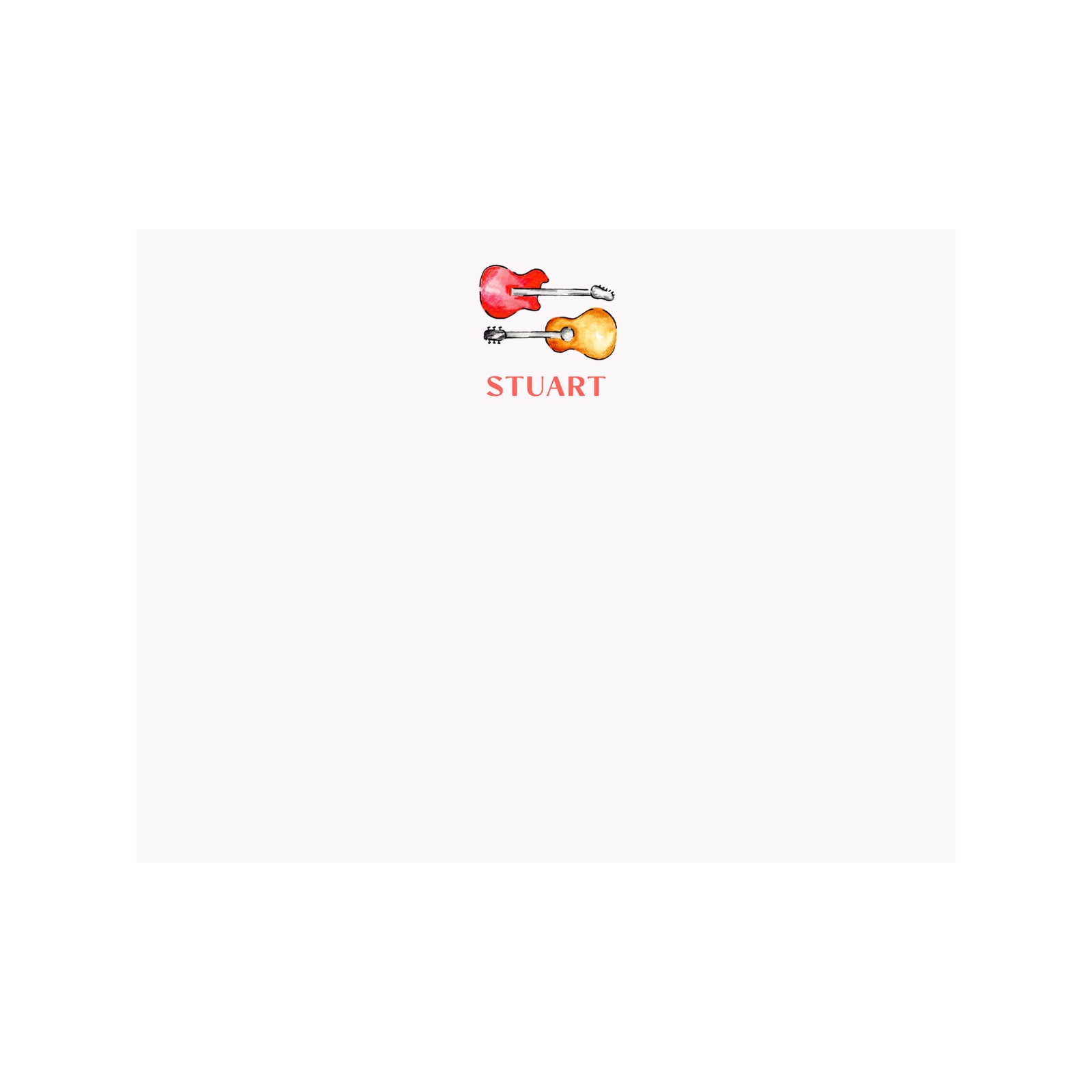 Guitar Stationery