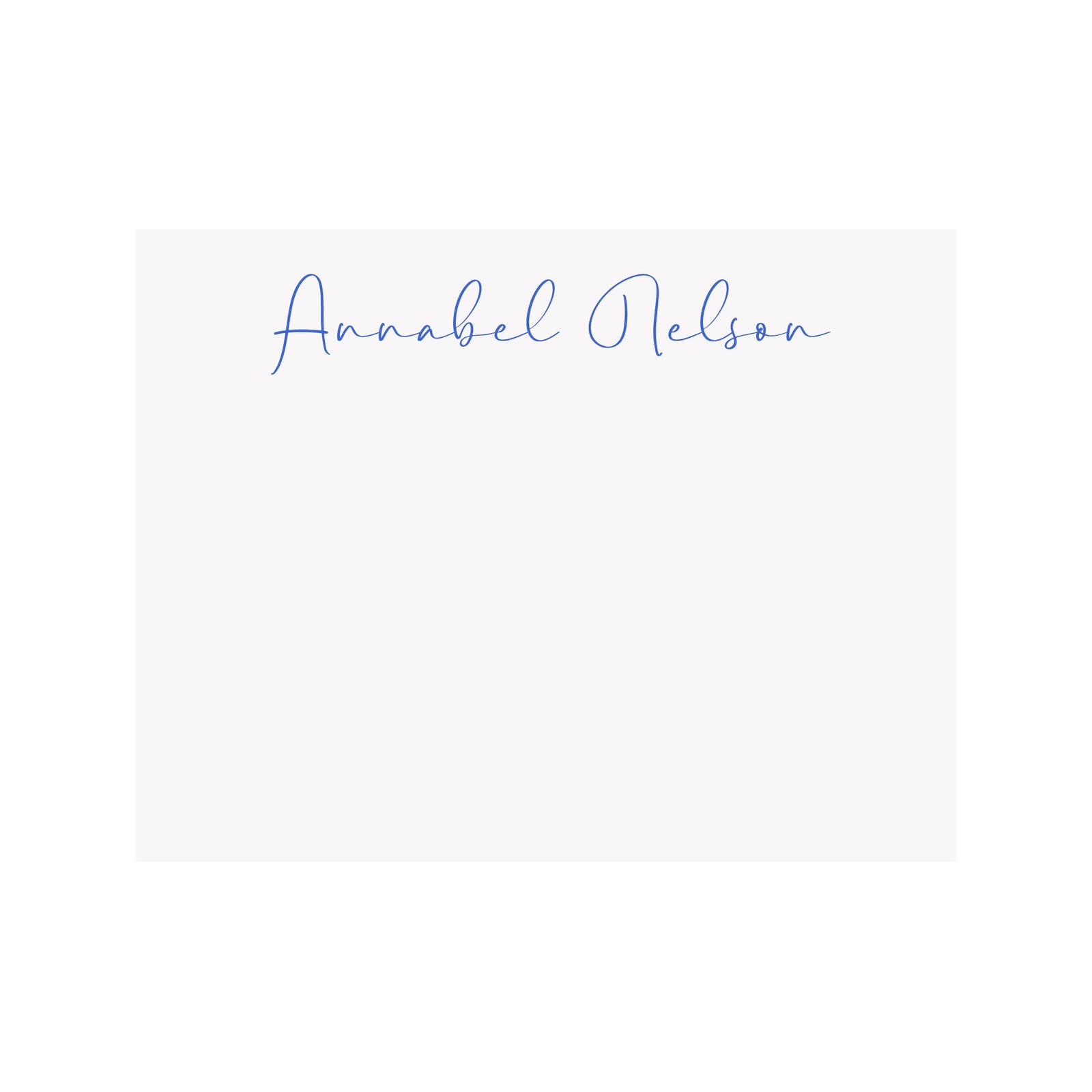 Personalized Name Stationery- Hand Script