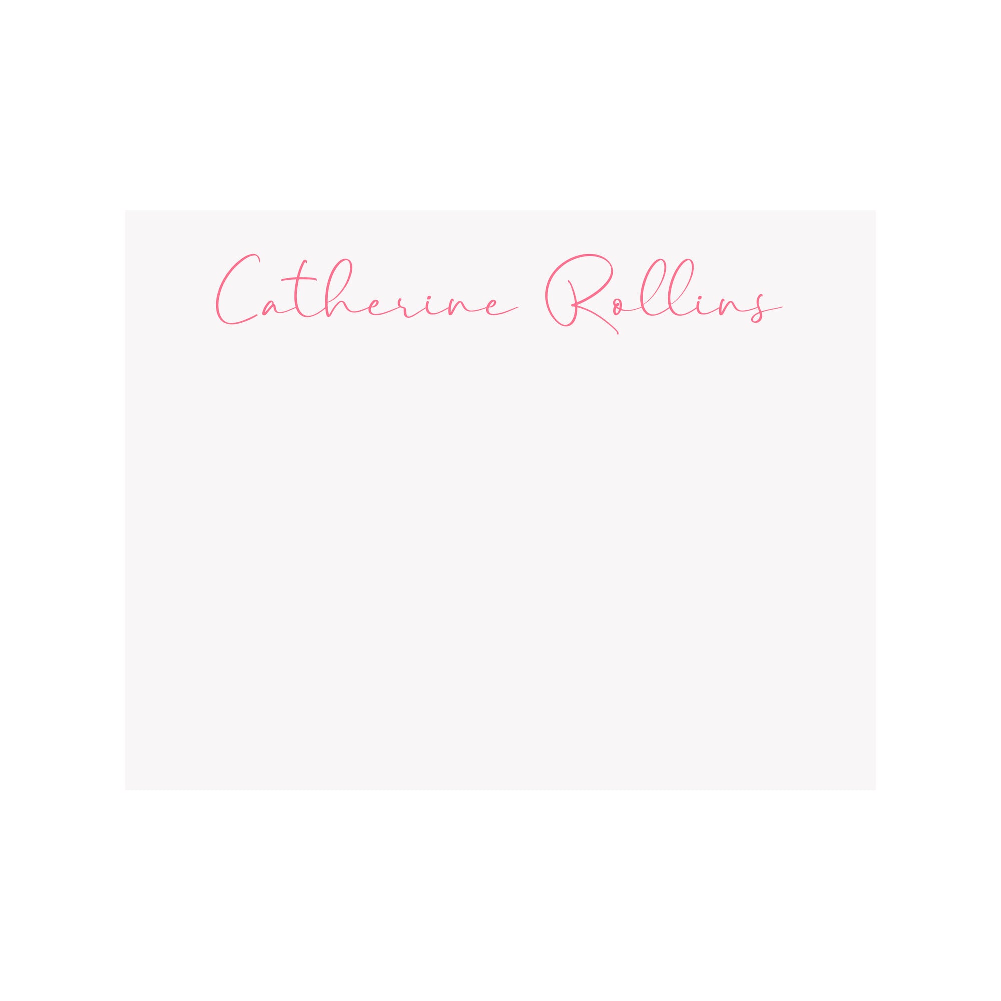 Personalized Name Stationery- Hand Script