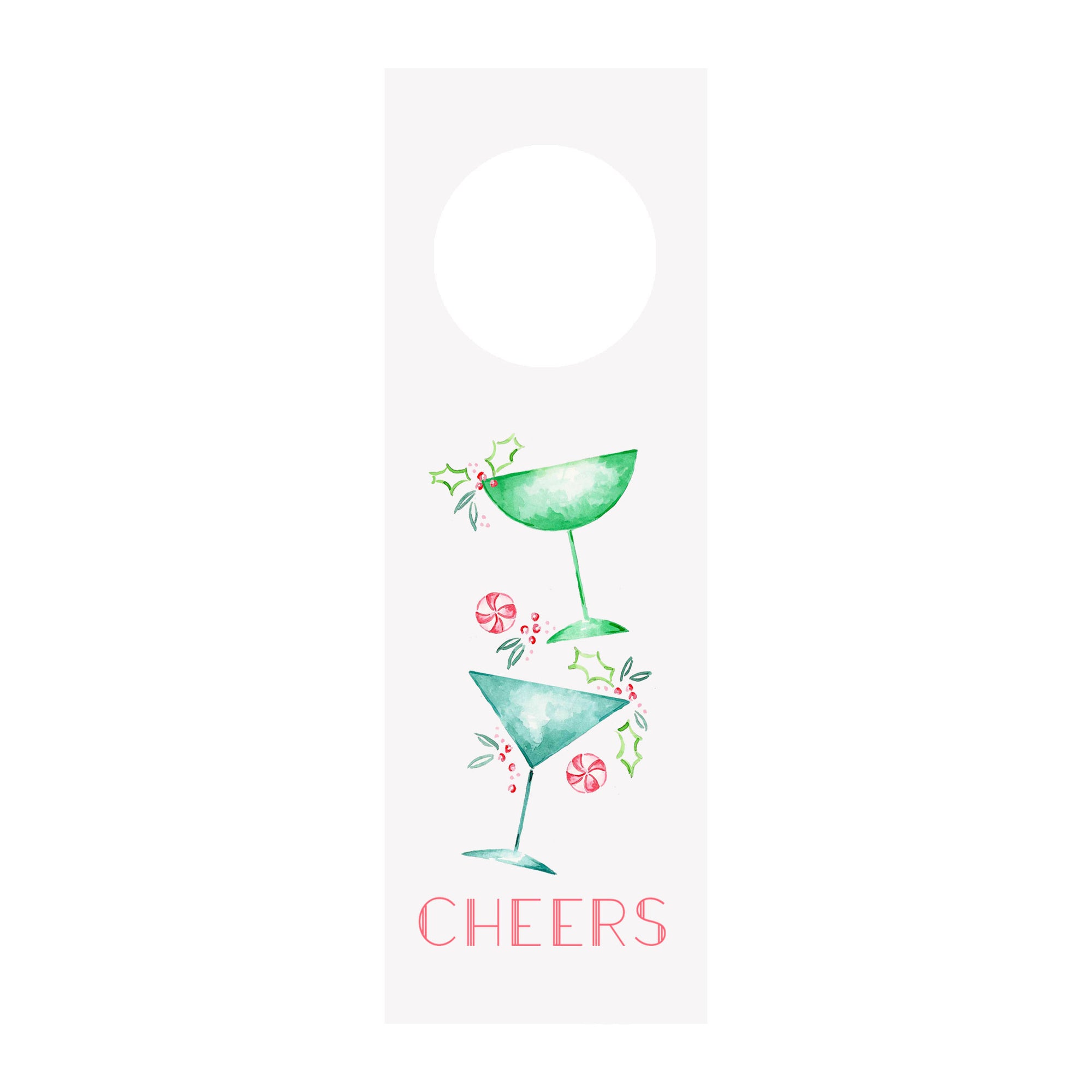 Holiday Cocktails Bottle & Wine Tag