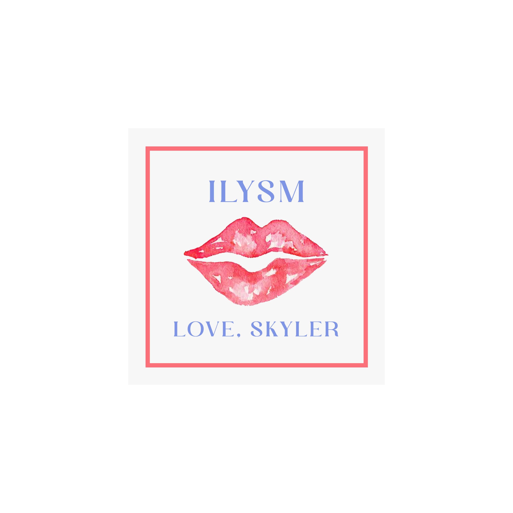 ILYSM Valentine Gift Tags & Stickers