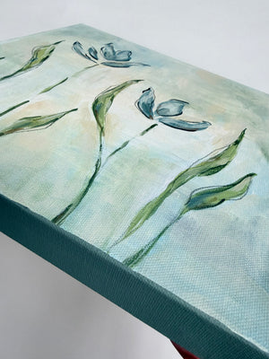 Original Artwork- Pair of Floral Paintings- Wildflowers