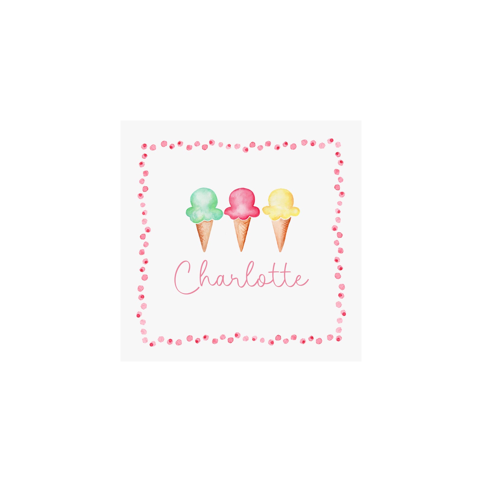 Ice Cream Gift Tags & Stickers