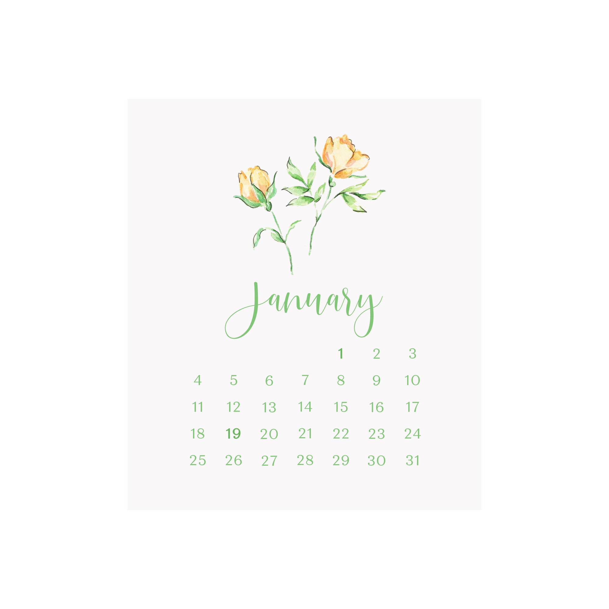 2026 Desk Calendar