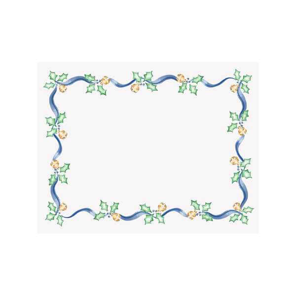 Jingle Bells Border Holiday Note Card - Brake Ink Stationery
