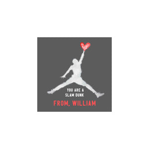 Slam Dunk Basketball Valentine Gift Tags & Stickers