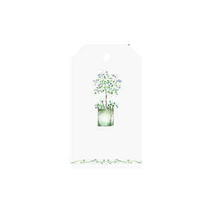 Lavender Topiary Luggage Gift Tags