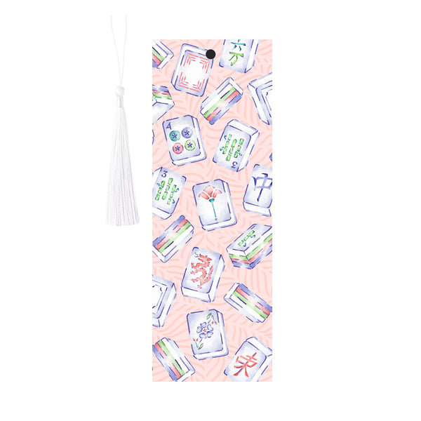 Bookmark- Pink Mahjong - Brake Ink Stationery