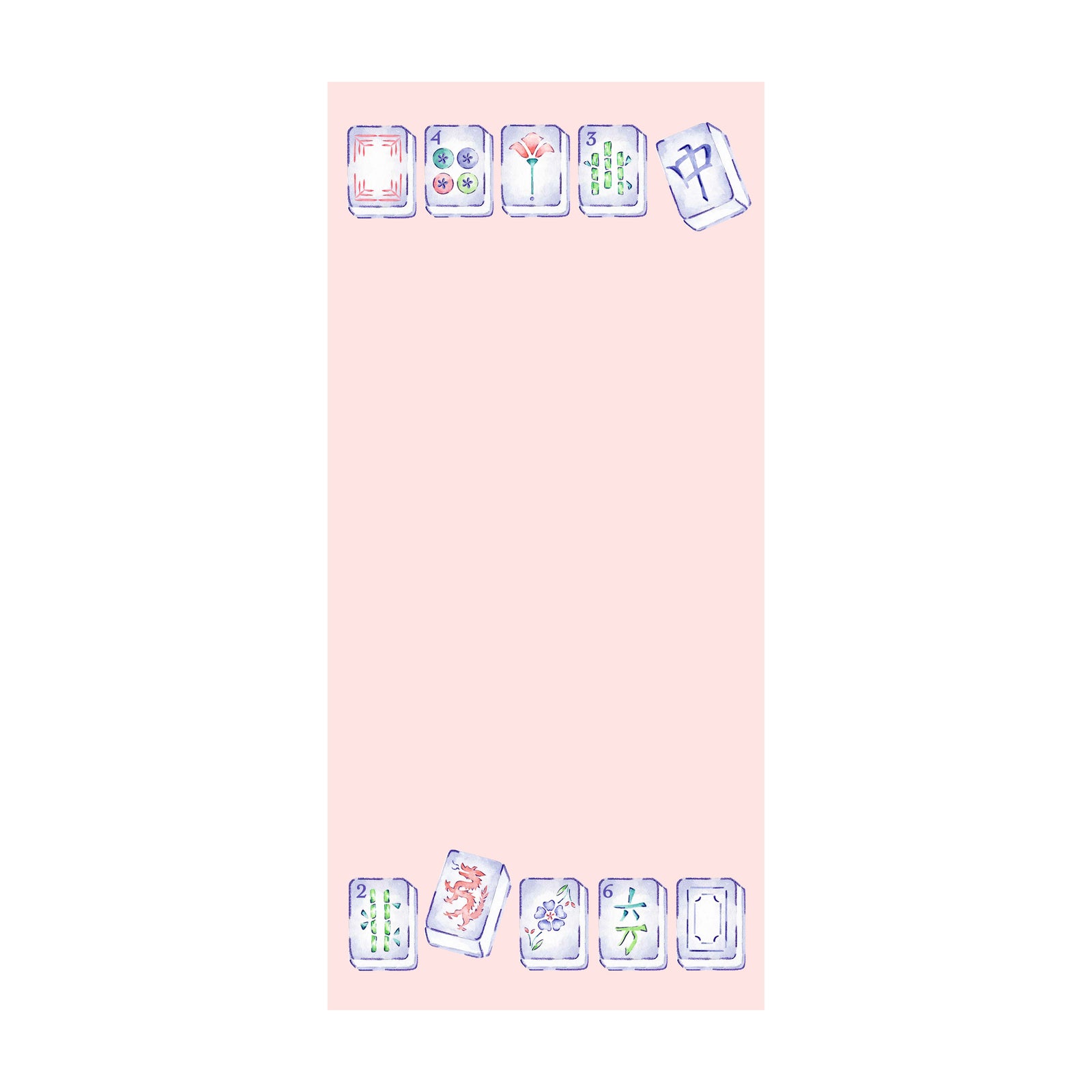 Mahjong Pink Notepad
