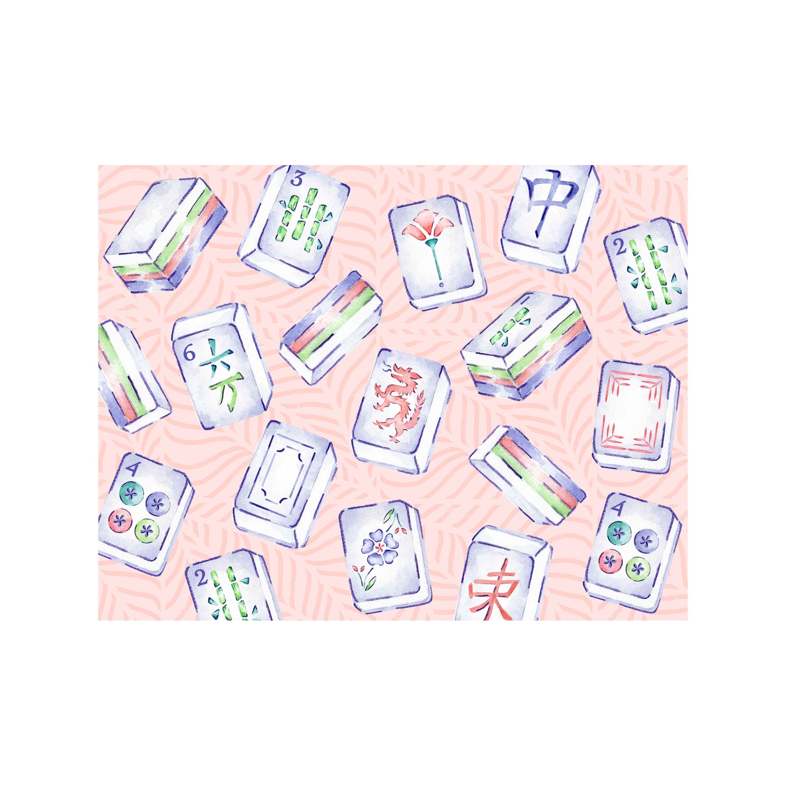 Mahjong Note Cards