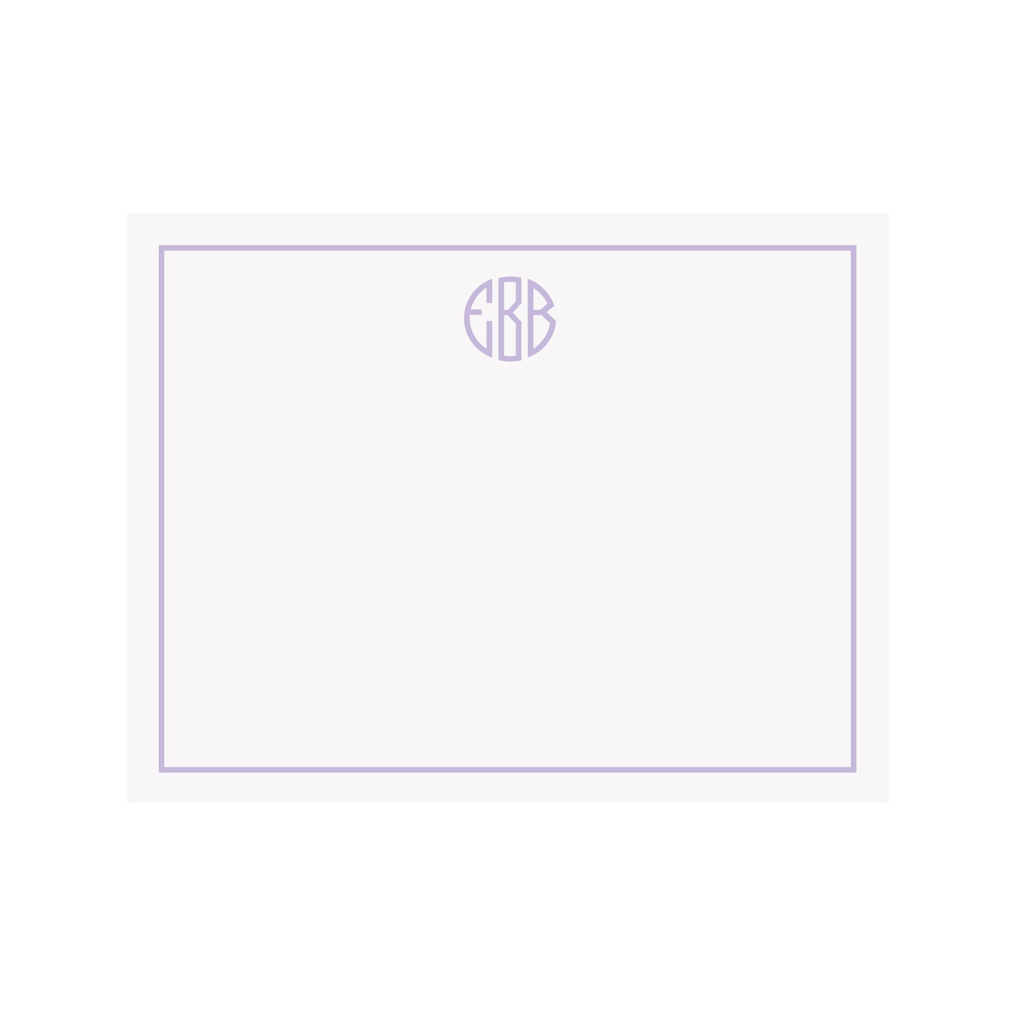 Personalized Name Stationery- Modern Monogram