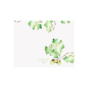 Oak Leaf & Acorn Note Cards