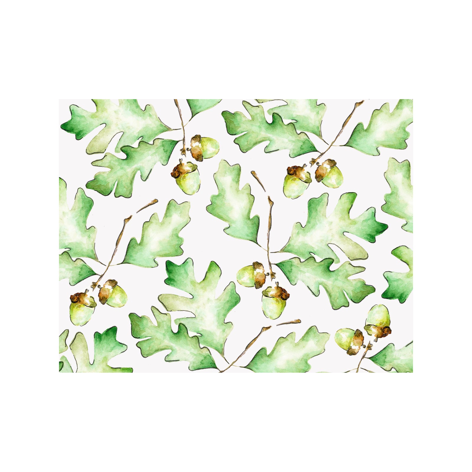 Oak Leaf & Acorn Note Cards