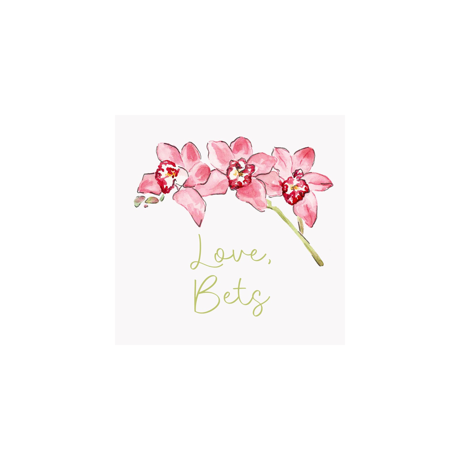 Orchid Gift Tags & Stickers