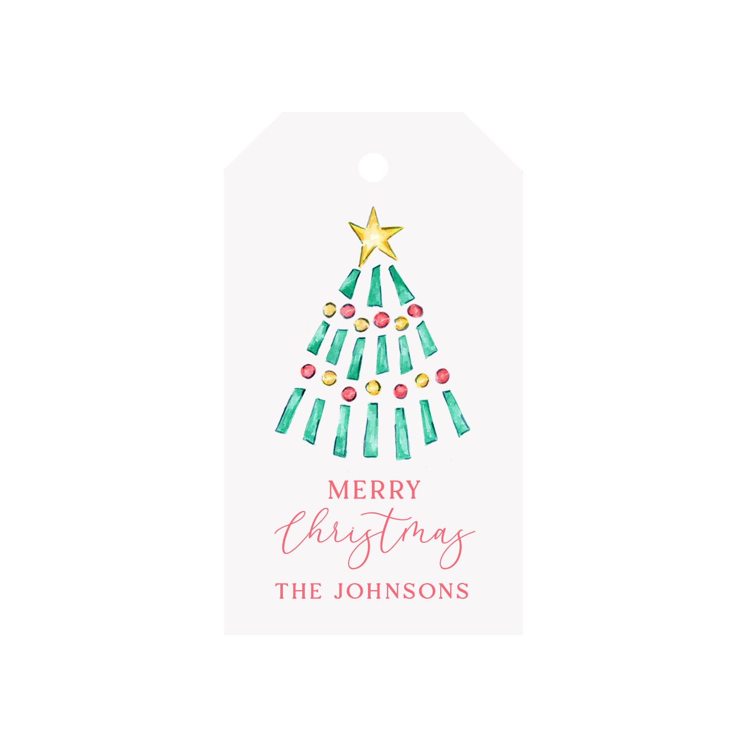 Ornament Christmas Tree Personalized Luggage Gift Tags