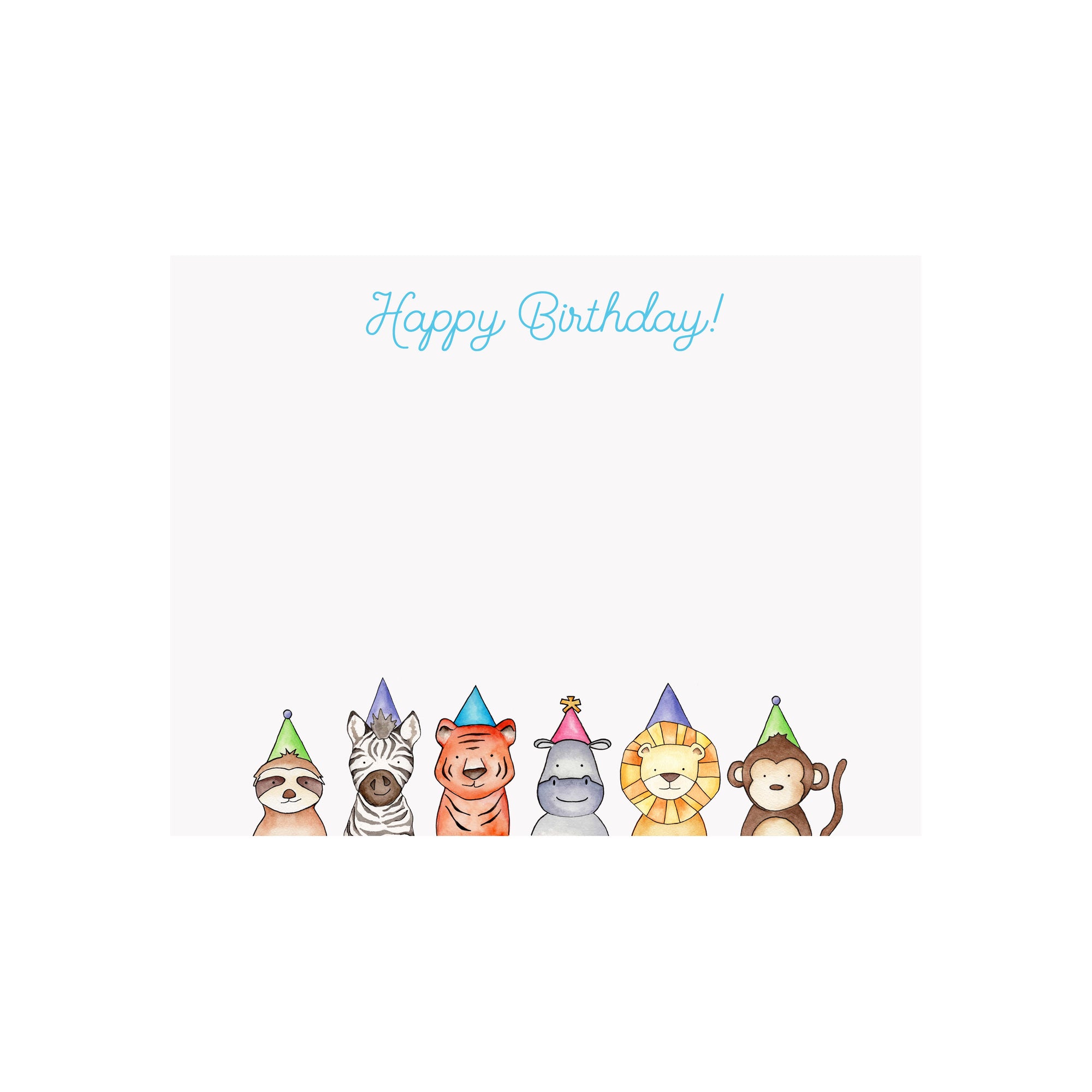 Party Animals Note Card