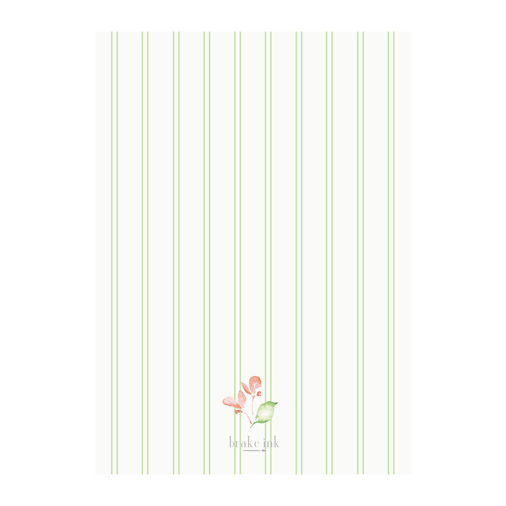 Geranium Peach Garland Holiday Photo Cards