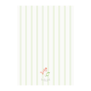 Geranium Peach Garland Holiday Photo Cards