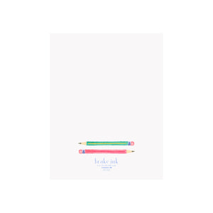 Rainbow Pencils Greeting Card