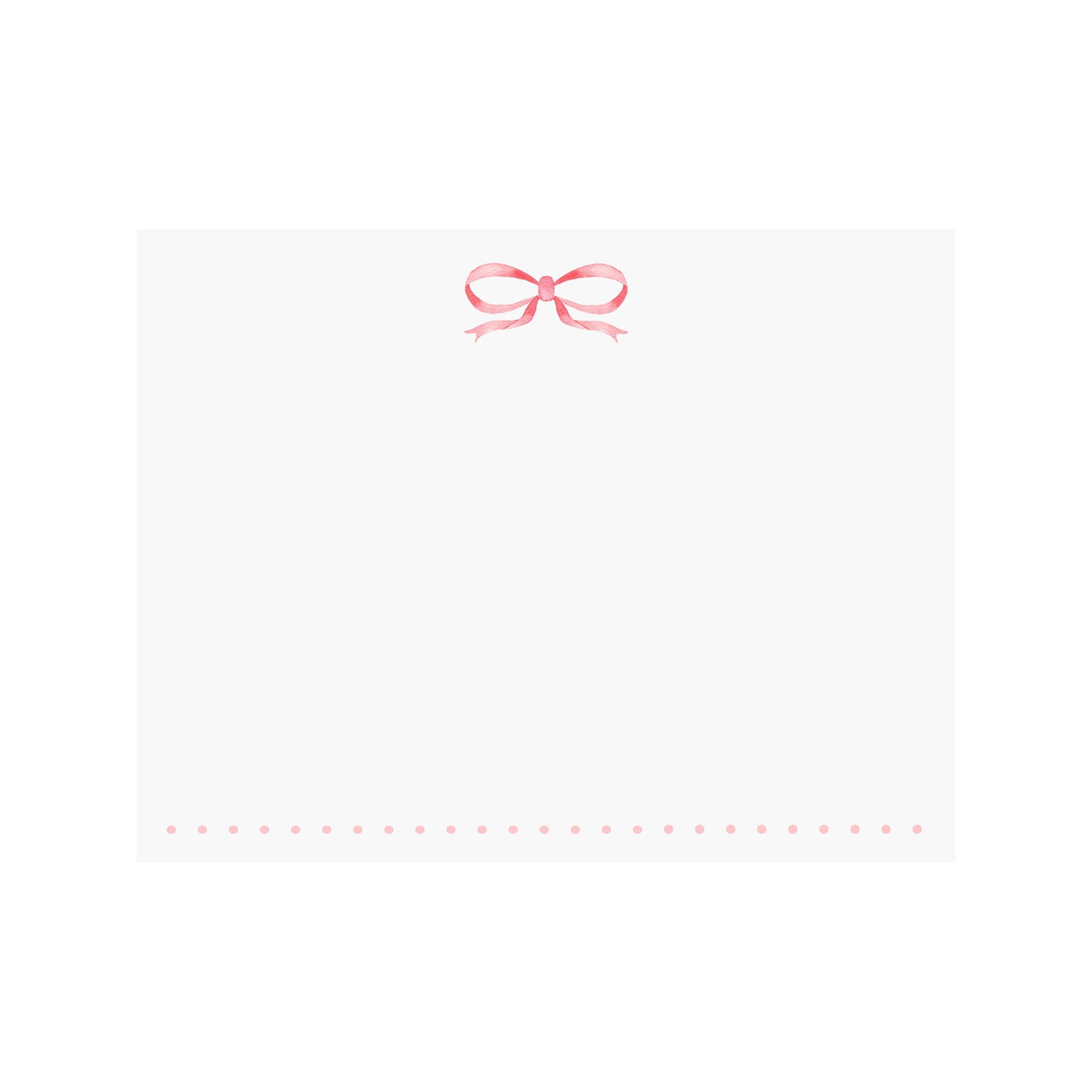 Pink Bow Note Card