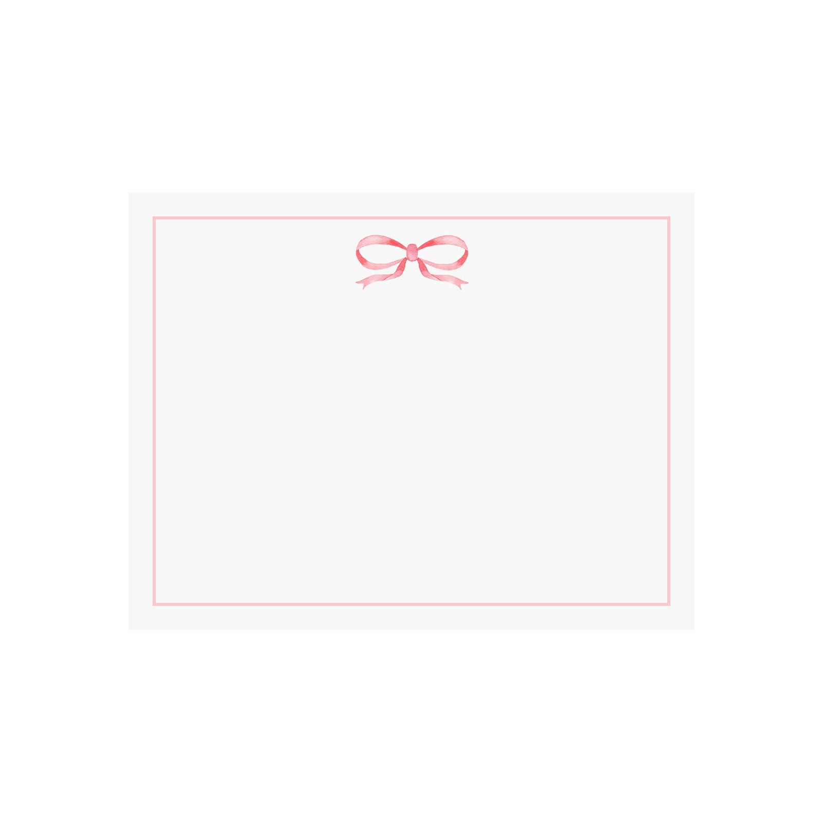 Pink Bow Note Card