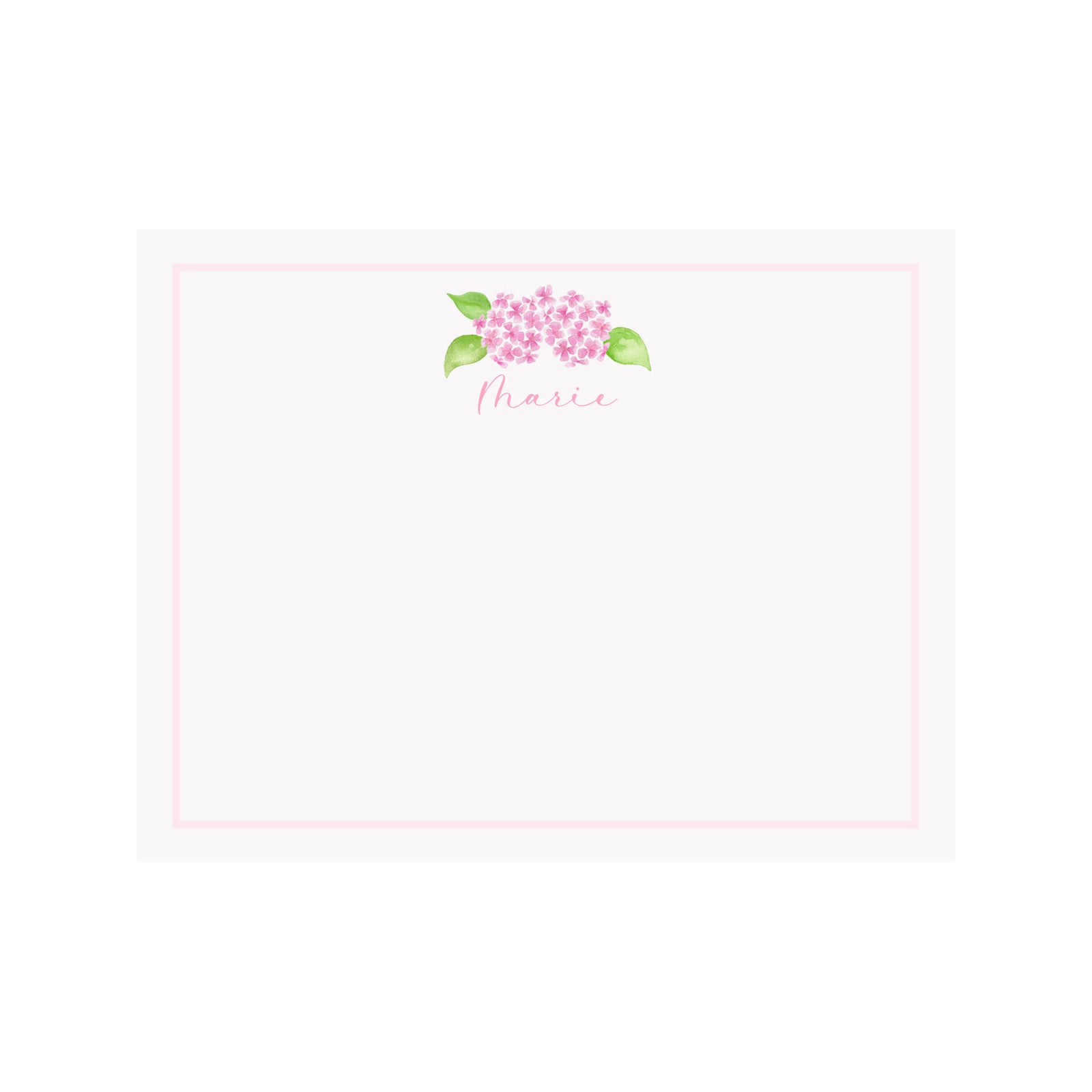 Hydrangea Pink Stationery