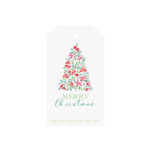 Poinsettia Tree Luggage Gift Tags