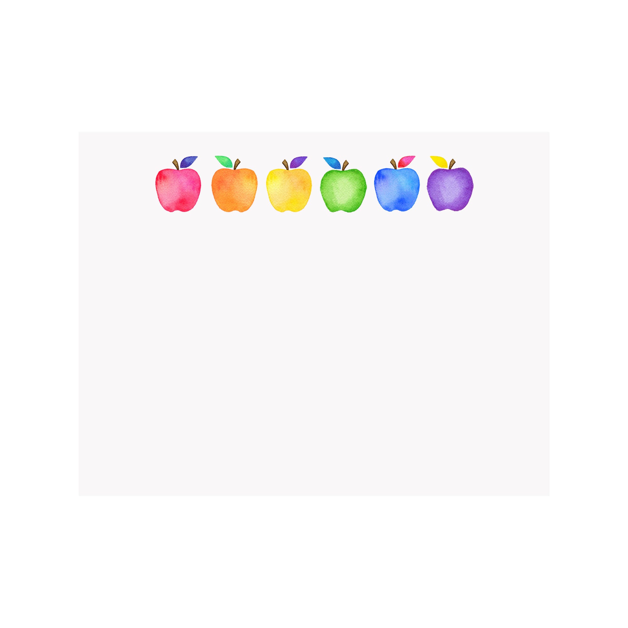 Rainbow Apples Notecards