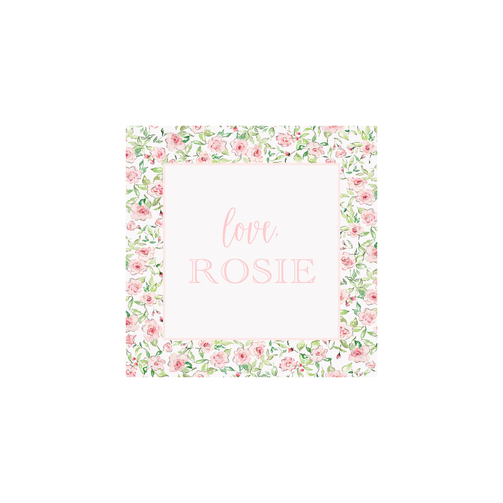 Rose Garland Gift Tags & Stickers