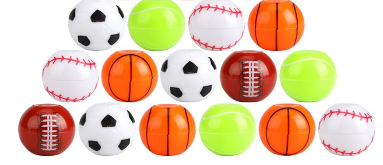 Party & Valentine Favors- Sports Balls Fidget Spinner Balls