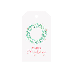 Simple Wreath Luggage Gift Tags