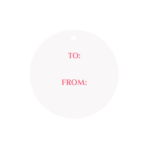 Starry Garland Circular Gift Tags- Personalized