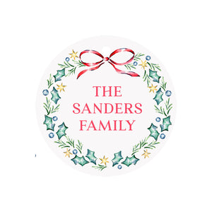 Starry Garland Circular Gift Tags- Personalized