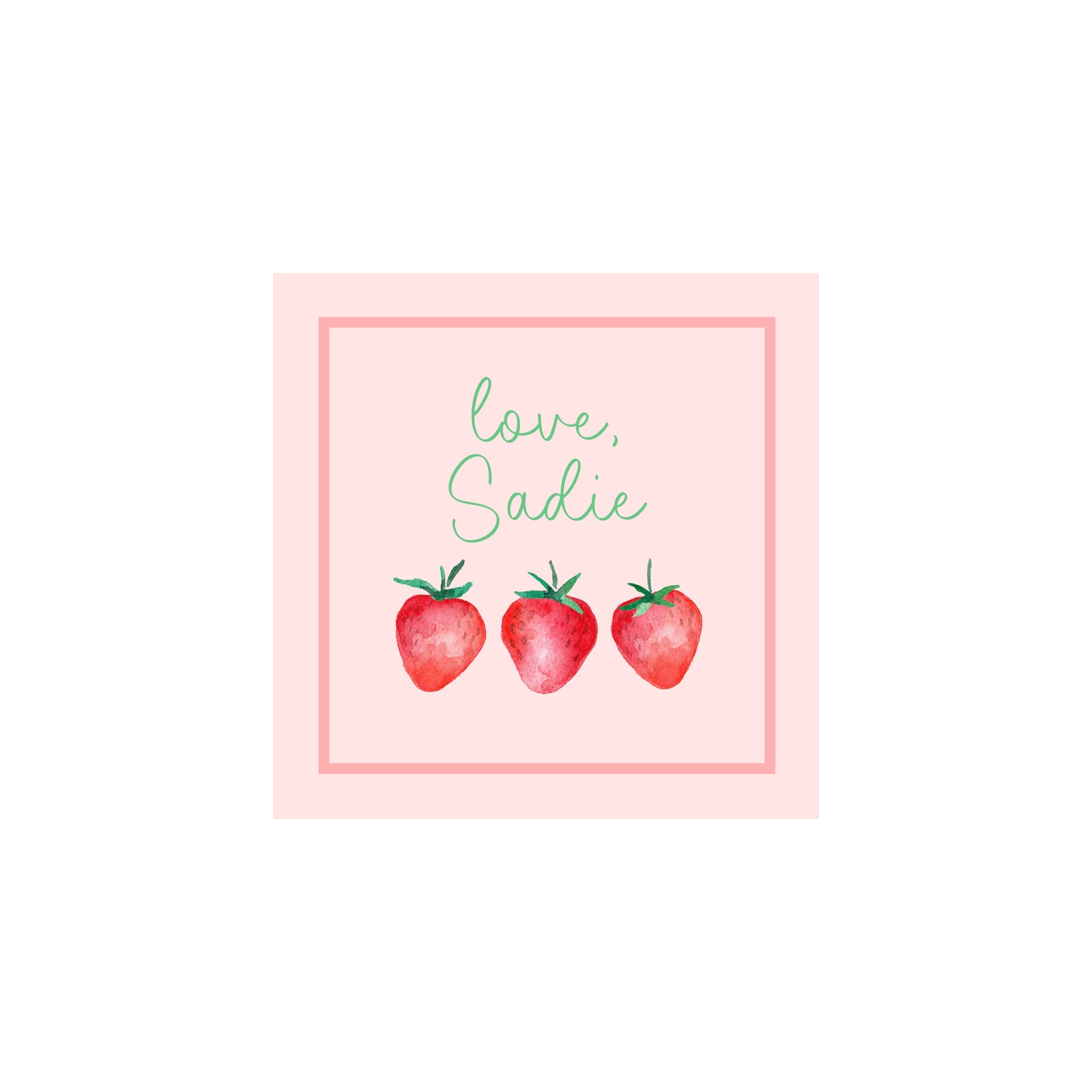 Strawberry Gift Tags & Stickers