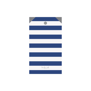 Striped Blue Bow Personalized Luggage Gift Tags