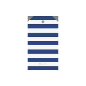 Striped Blue Bow Luggage Gift Tags