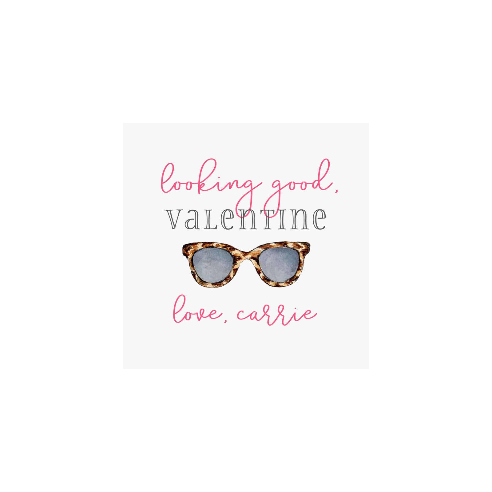 Sunglasses Valentine Gift Tags & Stickers