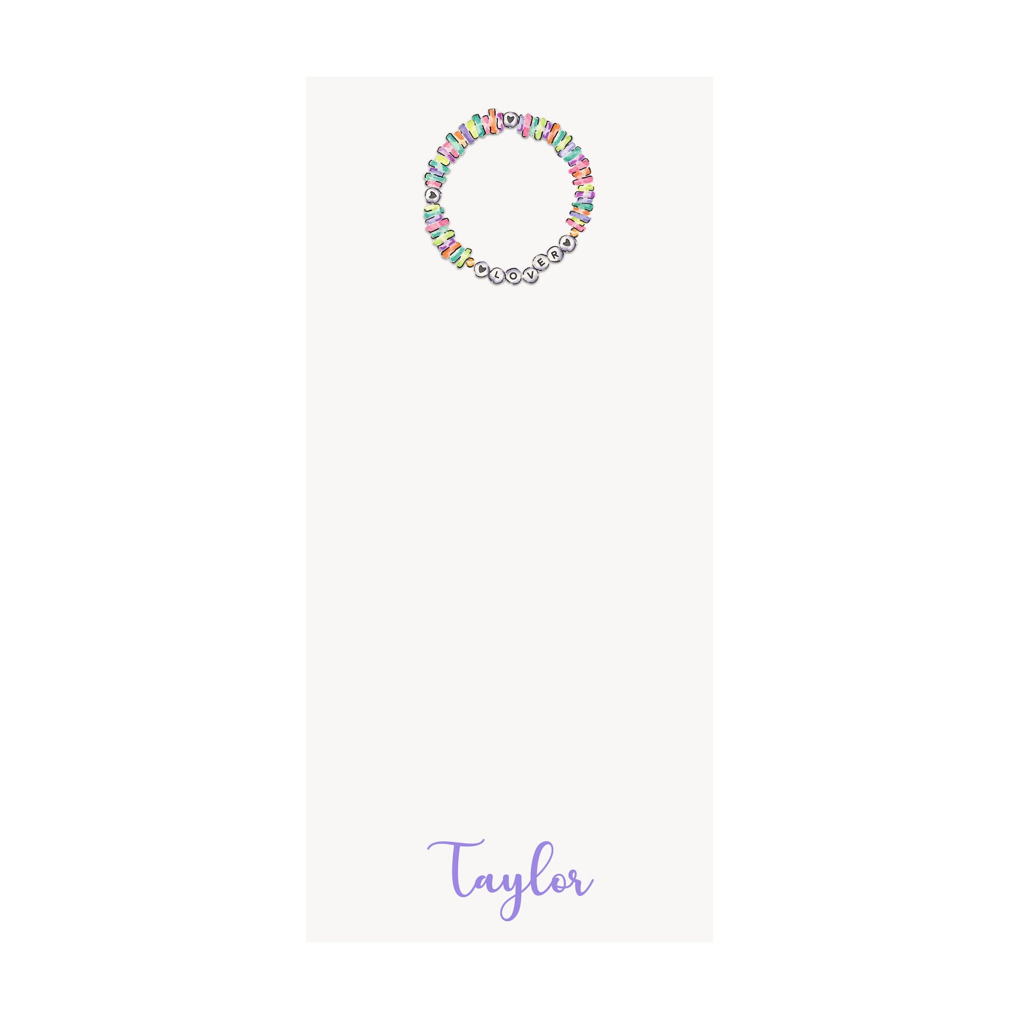 Lover Friendship Bracelet Notepad- Personalized