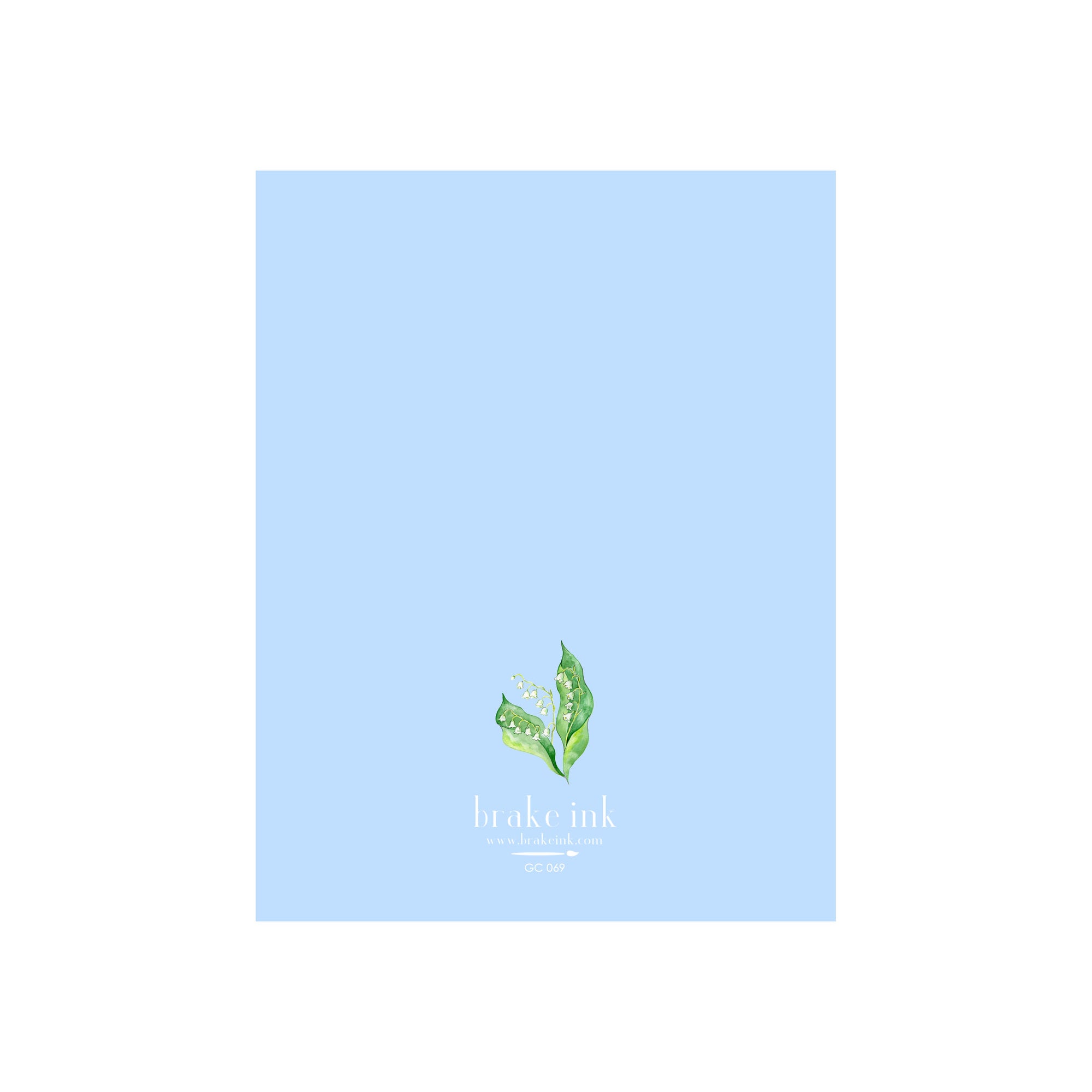 Thank you Lily of the Valley Greeting Card