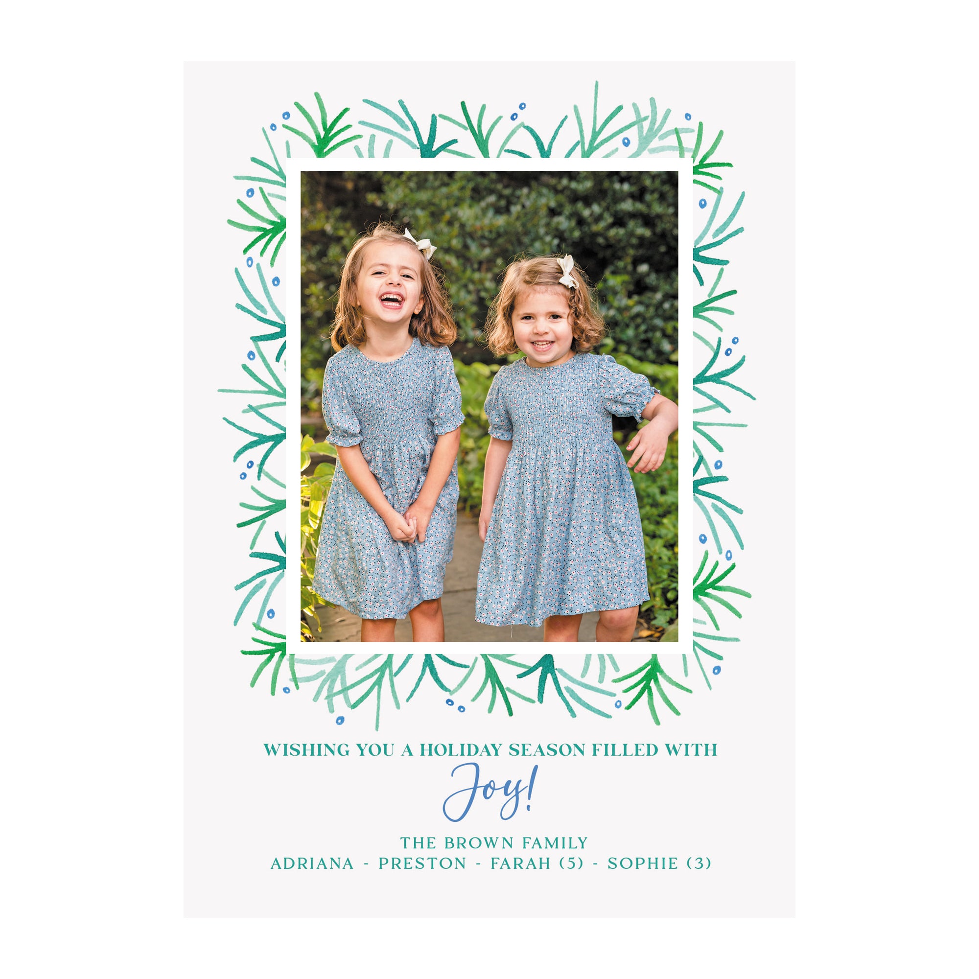 Tinsel Holiday Photo Cards