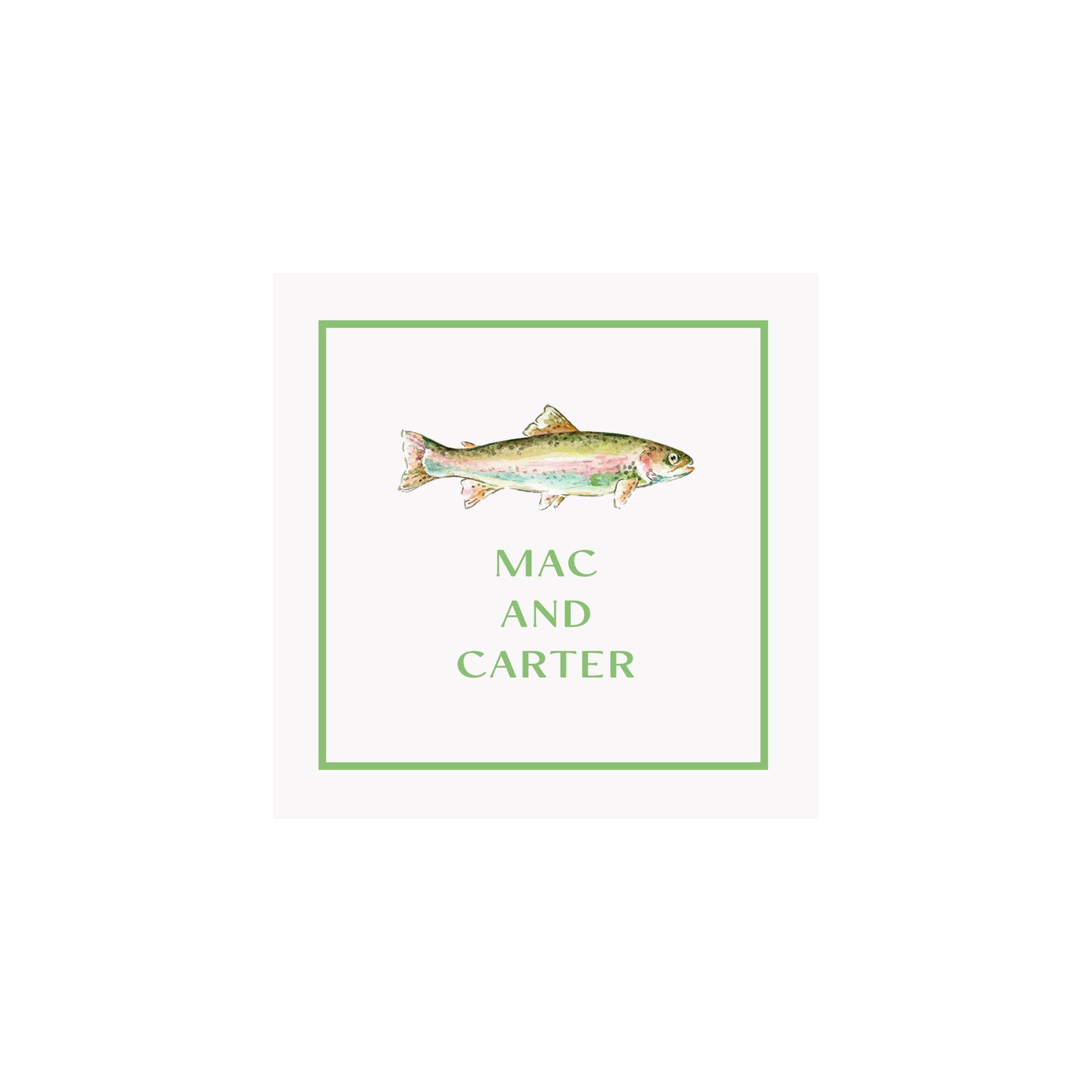 Trout Gift Tags & Stickers
