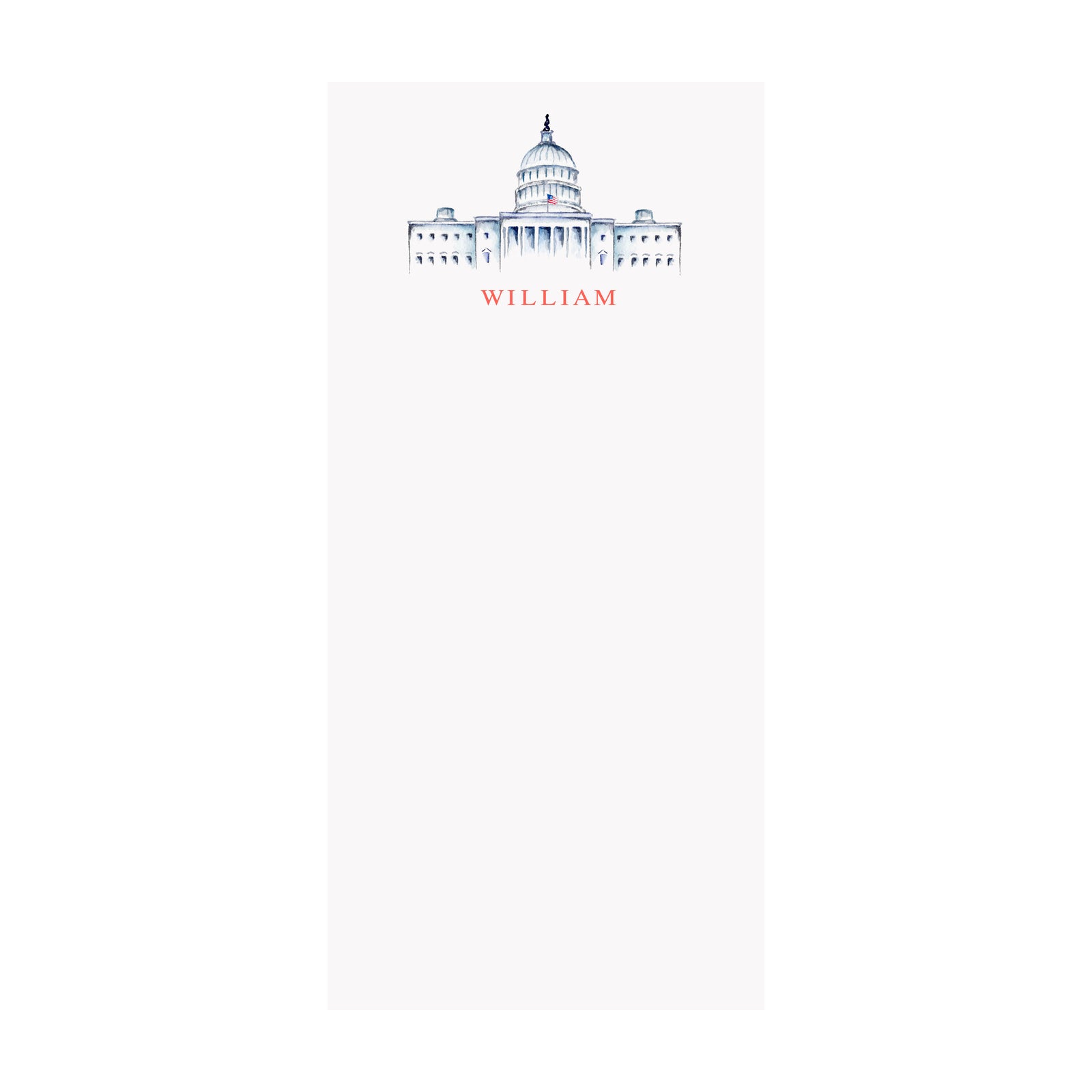 U.S. Capitol Notepad- Personalized