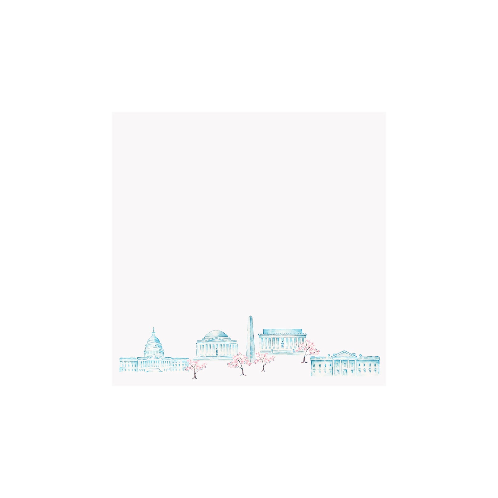 Washington DC Monuments Notepad