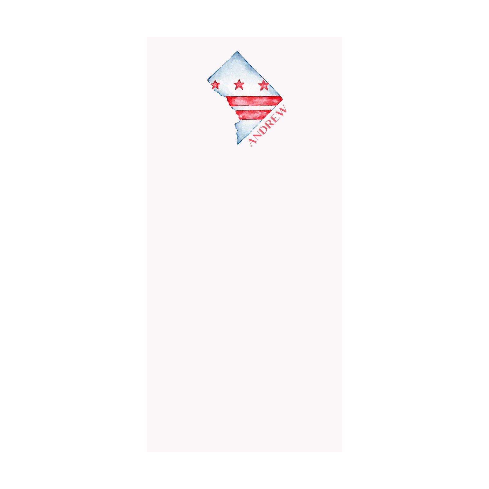 Washington DC Notepad- Personalized
