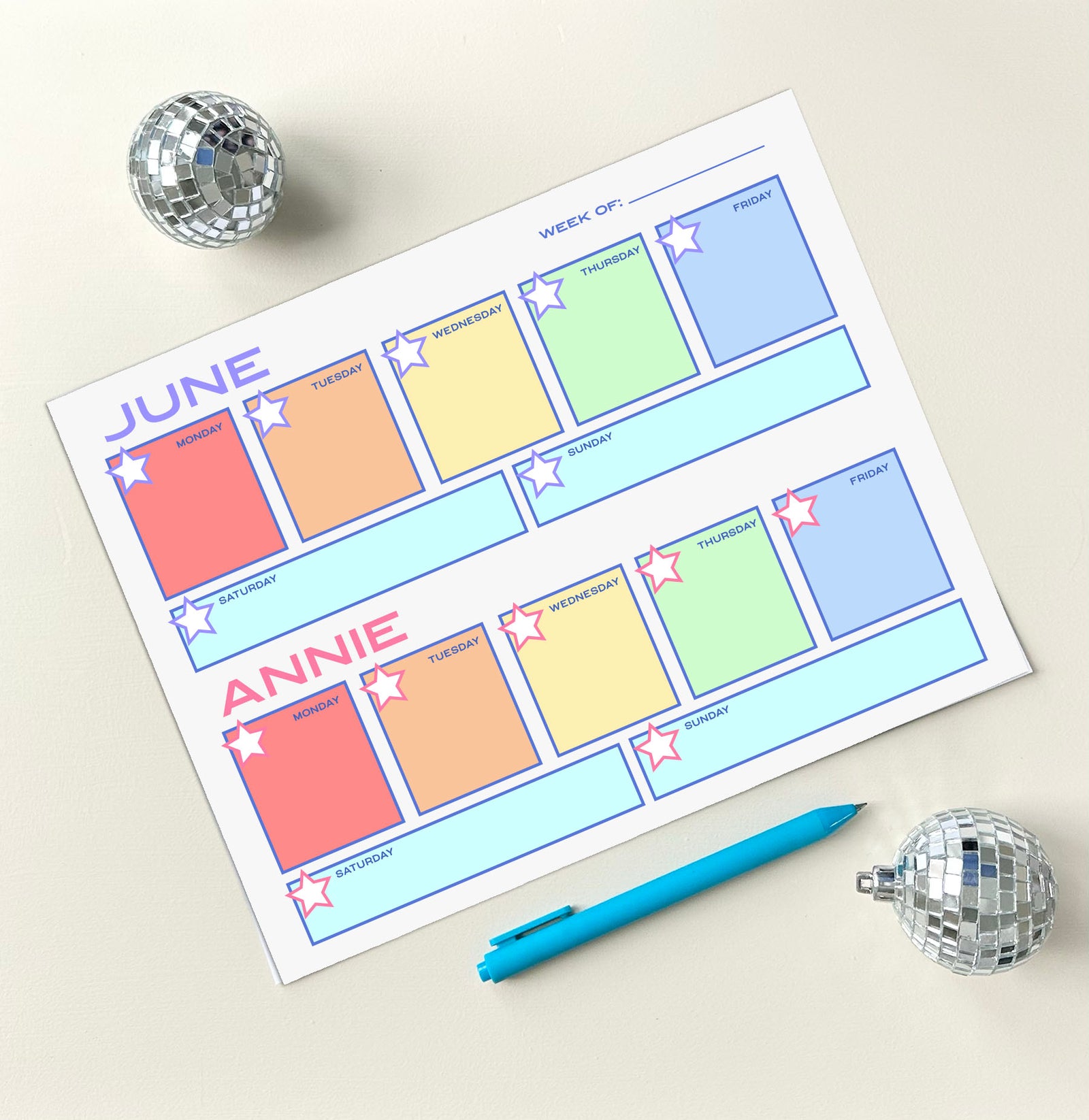 Weekly Planner Notepad- Personalized